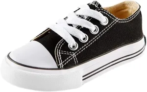 Mvlsoct Boys and Girl Low Top Canvas Kids Lace up Sneakers