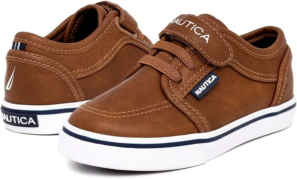 Nautica Kids Adjustable Strap Shoes | Comfortable Casual Sneakers for Boys and Girls, Toddlers & Little Kids