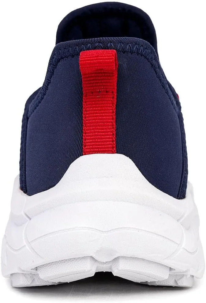 Nautica Kids Athletic Slip-On Sneakers - Comfortable Bungee Running Shoes for Boys and Girls - Stylish and Supportive Footwear for Active Kids (Big Kid/Little Kid/Toddler)
