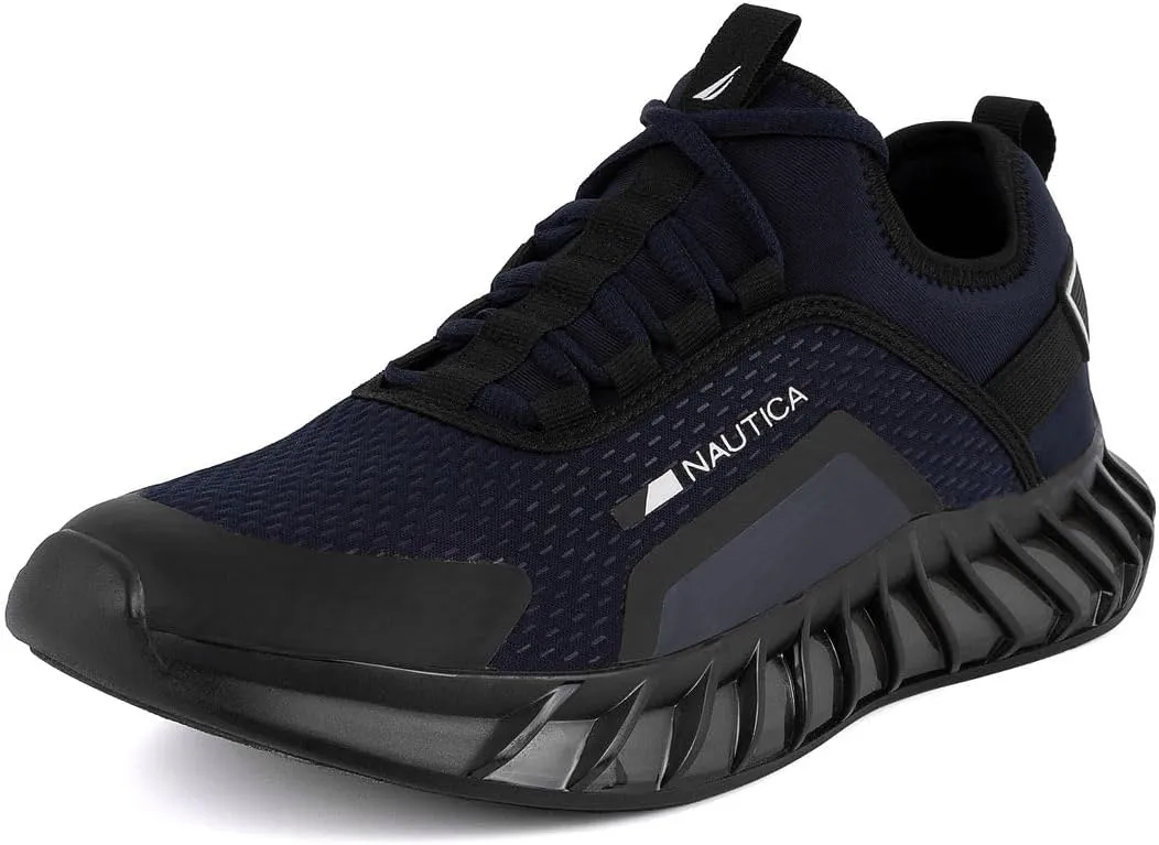 Nautica Men's Casual Fashion Sneakers – Lightweight Lace-Up Athletic Walking Shoes for Gym & Tennis, Comfortable