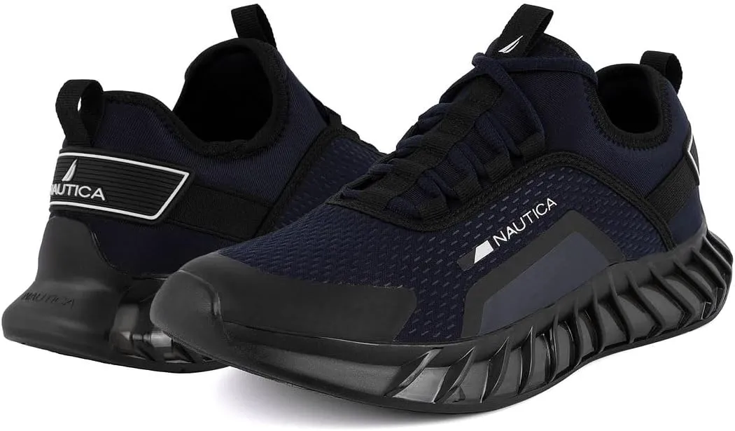 Nautica Men's Casual Fashion Sneakers – Lightweight Lace-Up Athletic Walking Shoes for Gym & Tennis, Comfortable