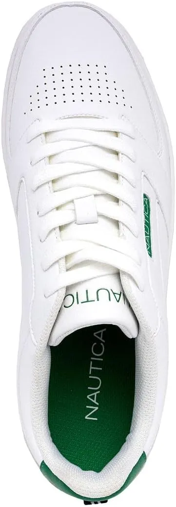 Nautica Men's Casual Lace-Up Sneakers - Classic Low-Top Tennis Fashion Sneakers
