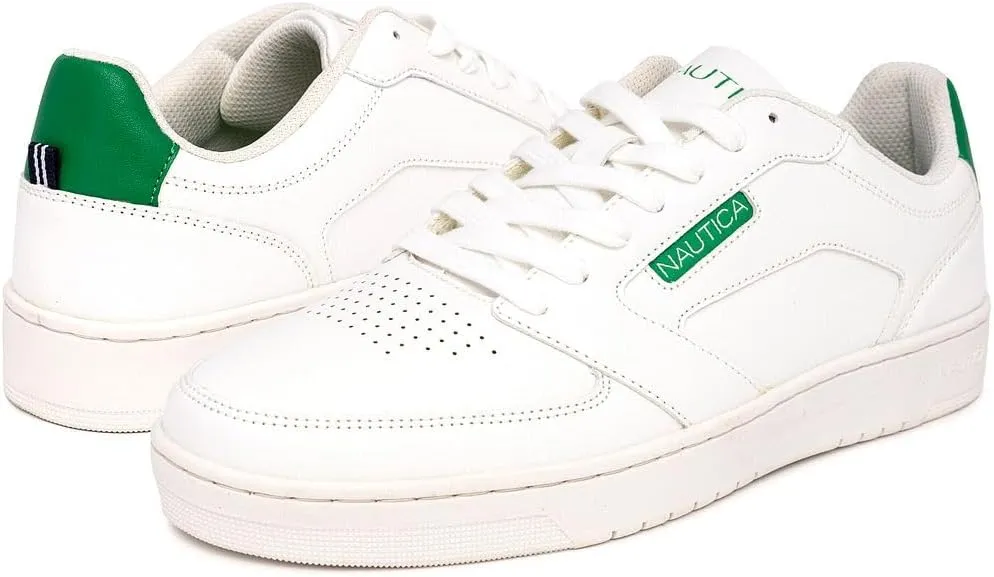 Nautica Men's Casual Lace-Up Sneakers - Classic Low-Top Tennis Fashion Sneakers