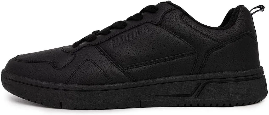 Nautica Men's Classic Low-Top Sneakers – Retro Lace-Up Casual Shoes for Tennis and Basketball-Inspired Style