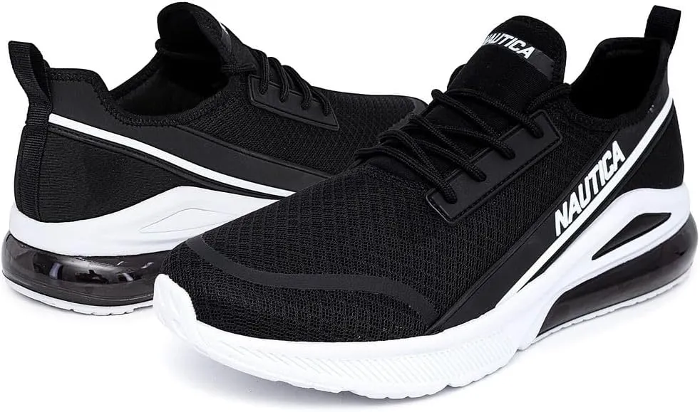 Nautica Men's Sneakers - Air Cushion Lace-Up Running Shoe - Lightweight and Comfortable Athletic Footwear for Everyday Wear and Fitness Training