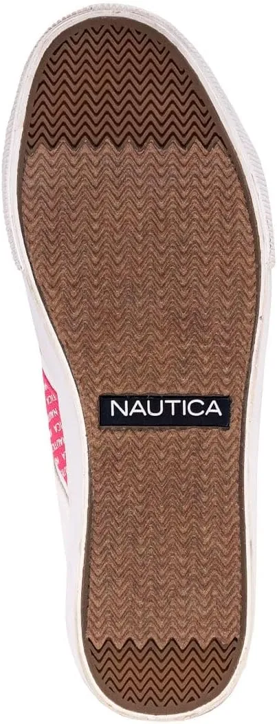 Nautica Women's Slip-On Sneakers – Casual Low-Top Walking Shoes – Comfortable No-Lace Fashion Tennis Style