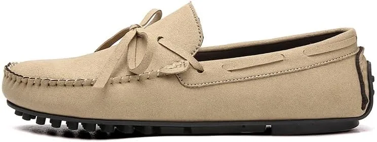 New Mens Loafers Suede Vegan Leather Moccasins Driving Loafers Anti-Slip Comfortable Resistant Fashion Slip On