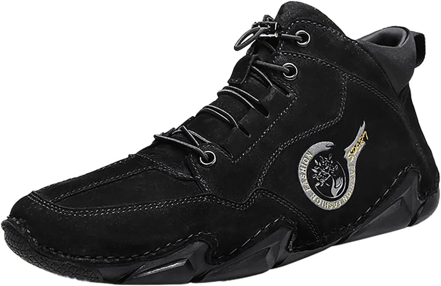 New Spring and Men's Suede Korean High Top Short Boots Shoe Sneaker Men