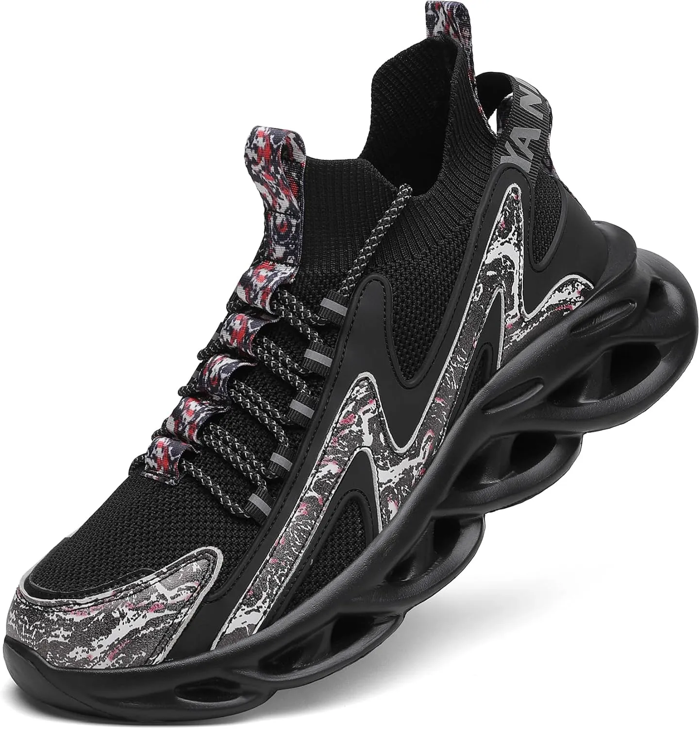 Nihaoya Mens Tennis Shoes Breathable Athletic Sneakers Lightweight Sport Shoes for Workout Walking