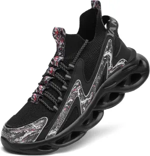 Nihaoya Mens Tennis Shoes Breathable Athletic Sneakers Lightweight Sport Shoes for Workout Walking