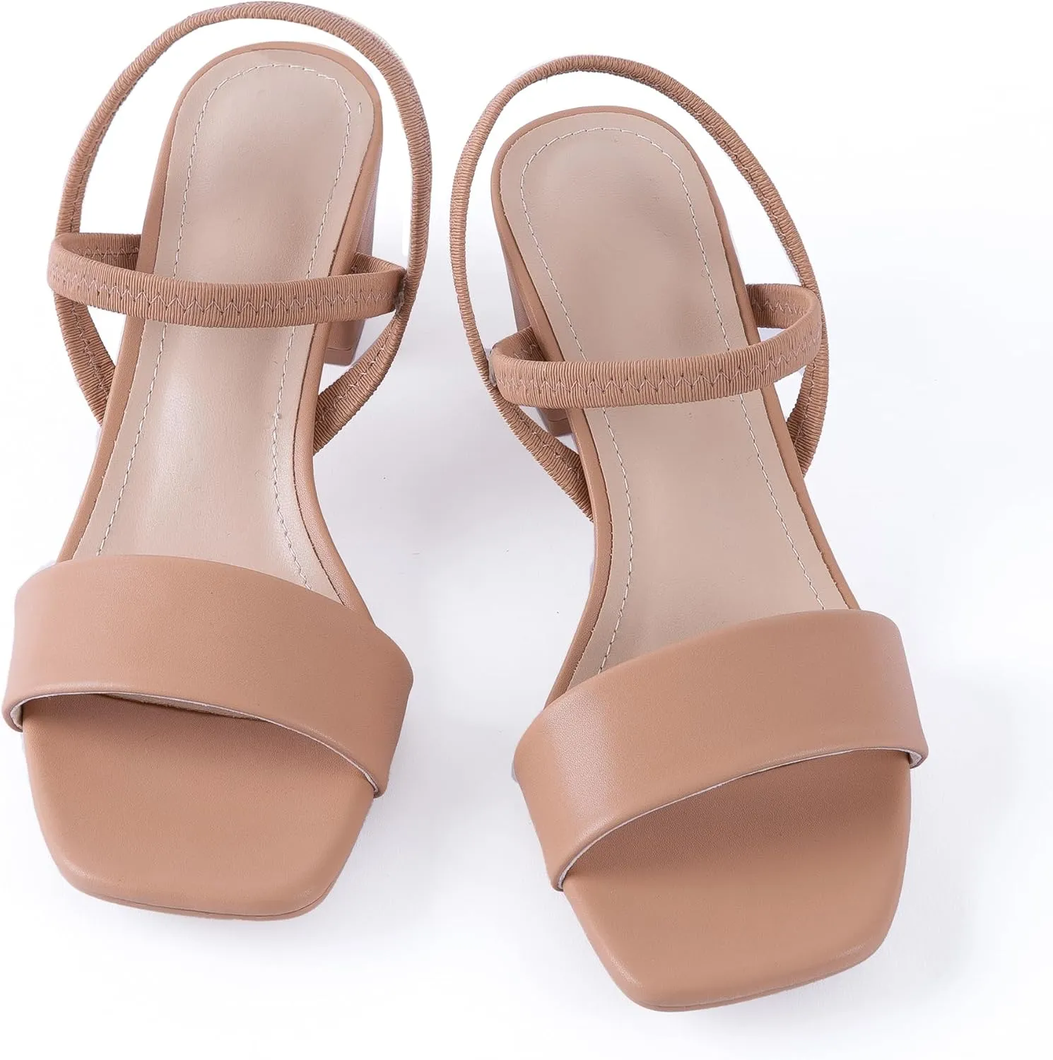 N.N.G Women Heels Sandals Ankle Strappy Roman Gladiator Festival Adjustable Chunky Boho Beach Goddess Vintage Italian Summer Casual Vacation Low Heel Chunky Block Leather Casual Square toe