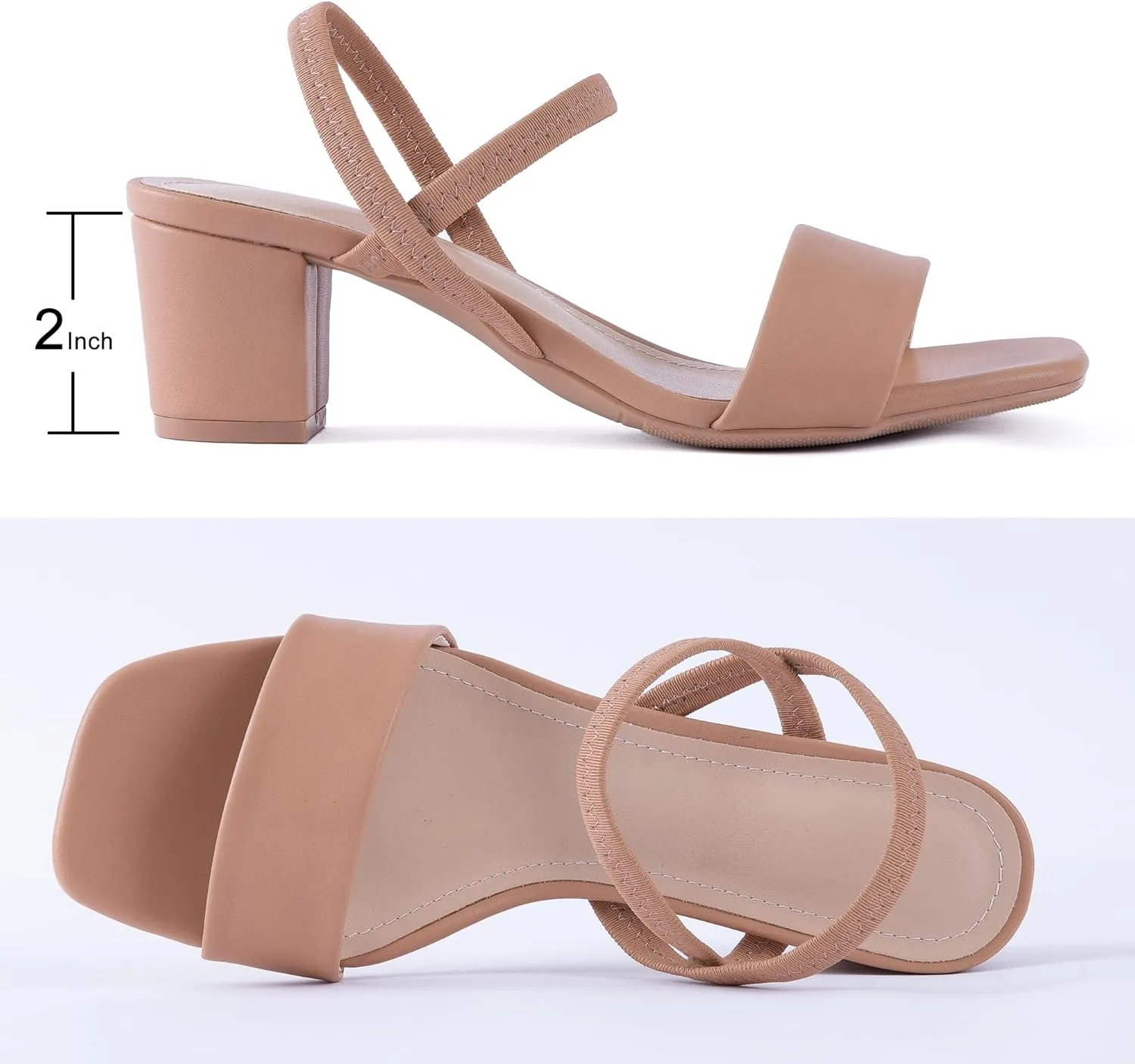 N.N.G Women Heels Sandals Ankle Strappy Roman Gladiator Festival Adjustable Chunky Boho Beach Goddess Vintage Italian Summer Casual Vacation Low Heel Chunky Block Leather Casual Square toe