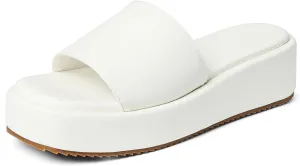 Oiamenne Platform Sandals Women Comfortable Open Toe Wedge Sandals Slip On Platform Slides for Women Padded Summer Casual Beach Shoes