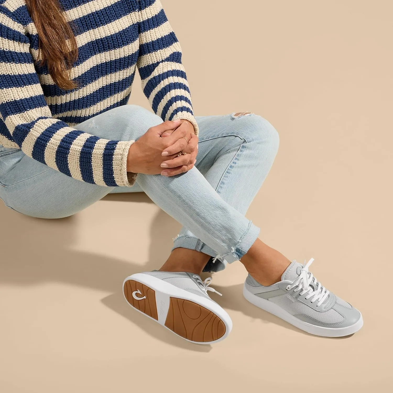 OLUKAI Ha'upu Hulu Women’s Court Sneakers, Tennis Shoes for Everyday Wear, All-Day Comfort & Supportive Shoe