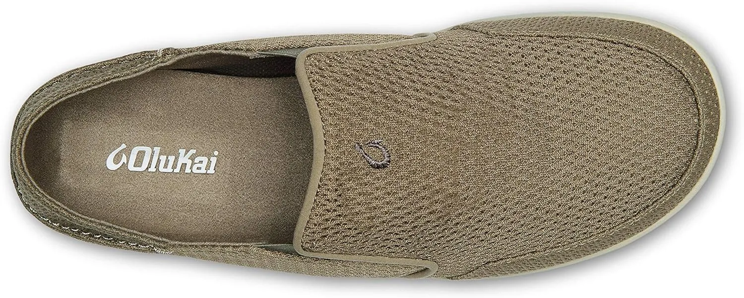 OLUKAI Nohea Mesh Men's Slip On Sneakers, Lightweight & Breathable Shoes for Everyday Wear, All-Weather & Enhanced Traction
