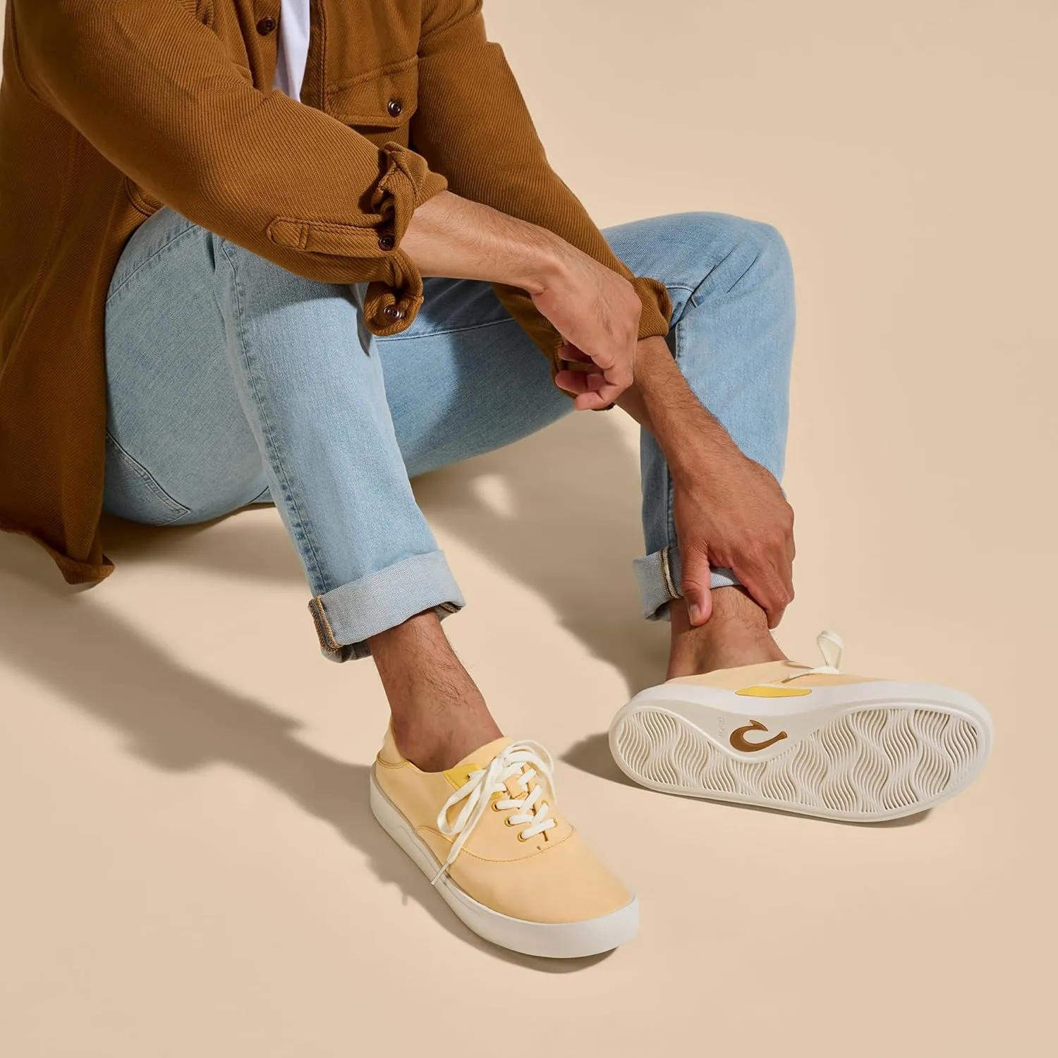 OLUKAI Tradewind Men's Everyday Sneaker, Lightweight Canvas & Classic Lace-Up Design, All-Day Comfort & Support
