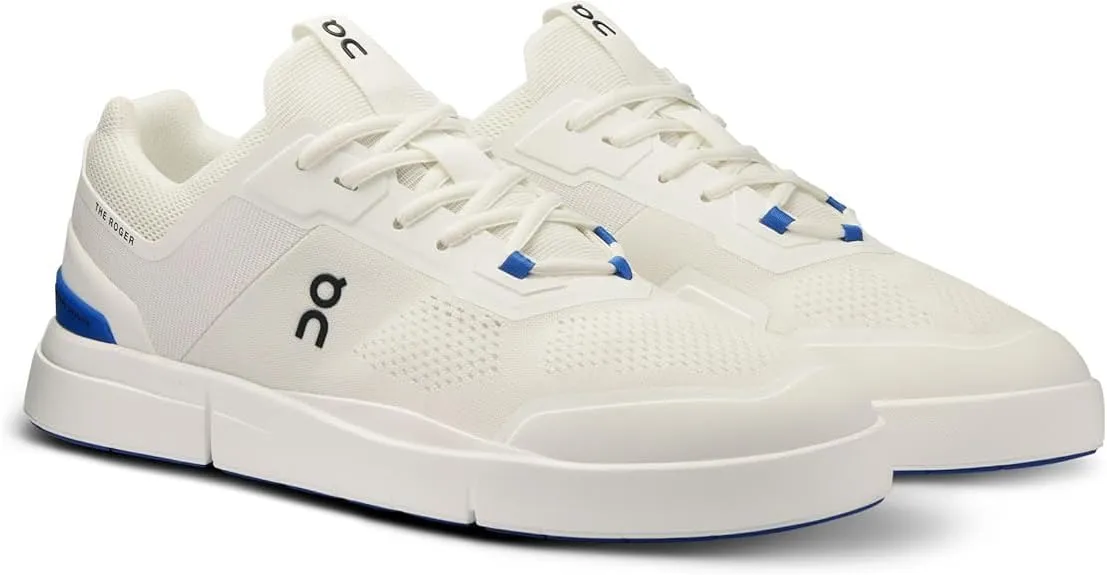 On The Roger Spin Men's Sneakers, Undyed White/Indigo, 7.5