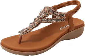 Ortho Walking Sandals for Elderly Women Womens Comfortable Orthopedic Sandals Black Wedges for Women Dressy Comfort Comfortable Flats with Arch Support White Block Heels Hippie Sandals for Women