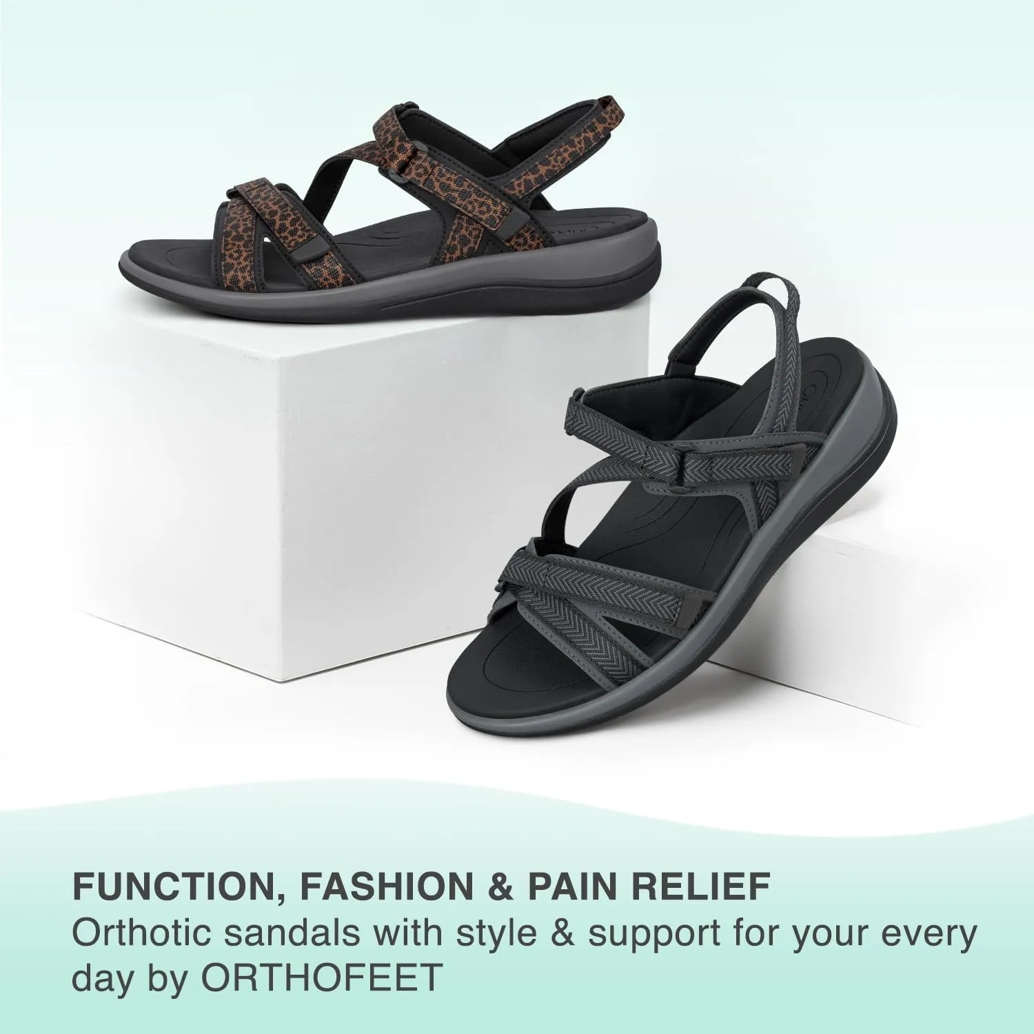 Orthofeet Women's Orthopedic Water-Friendly Lake Sandals