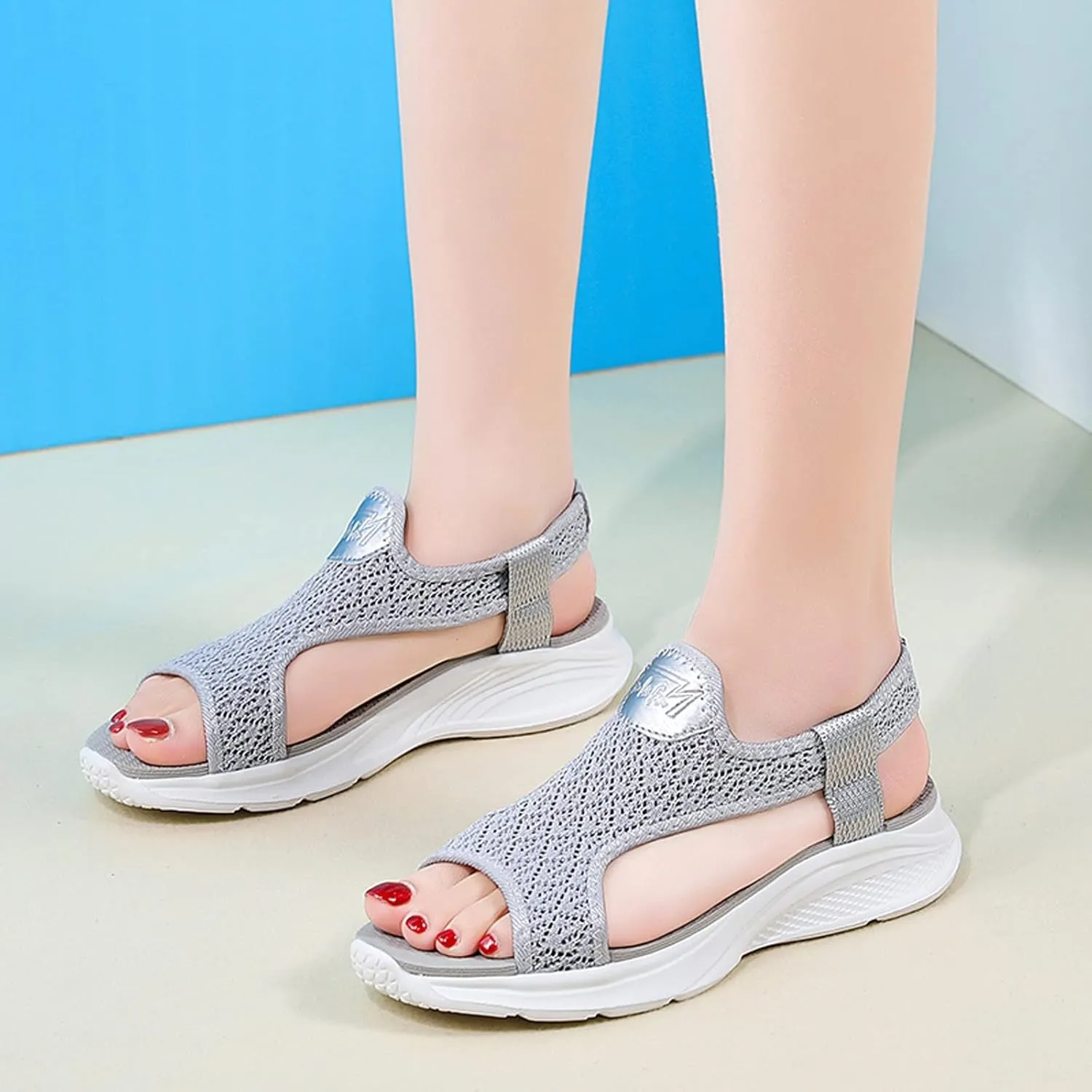Orthopedic Sandals for Women Bohemian Thick Bottom Fashion Breathable Summer Memory Foam Platform Shoes