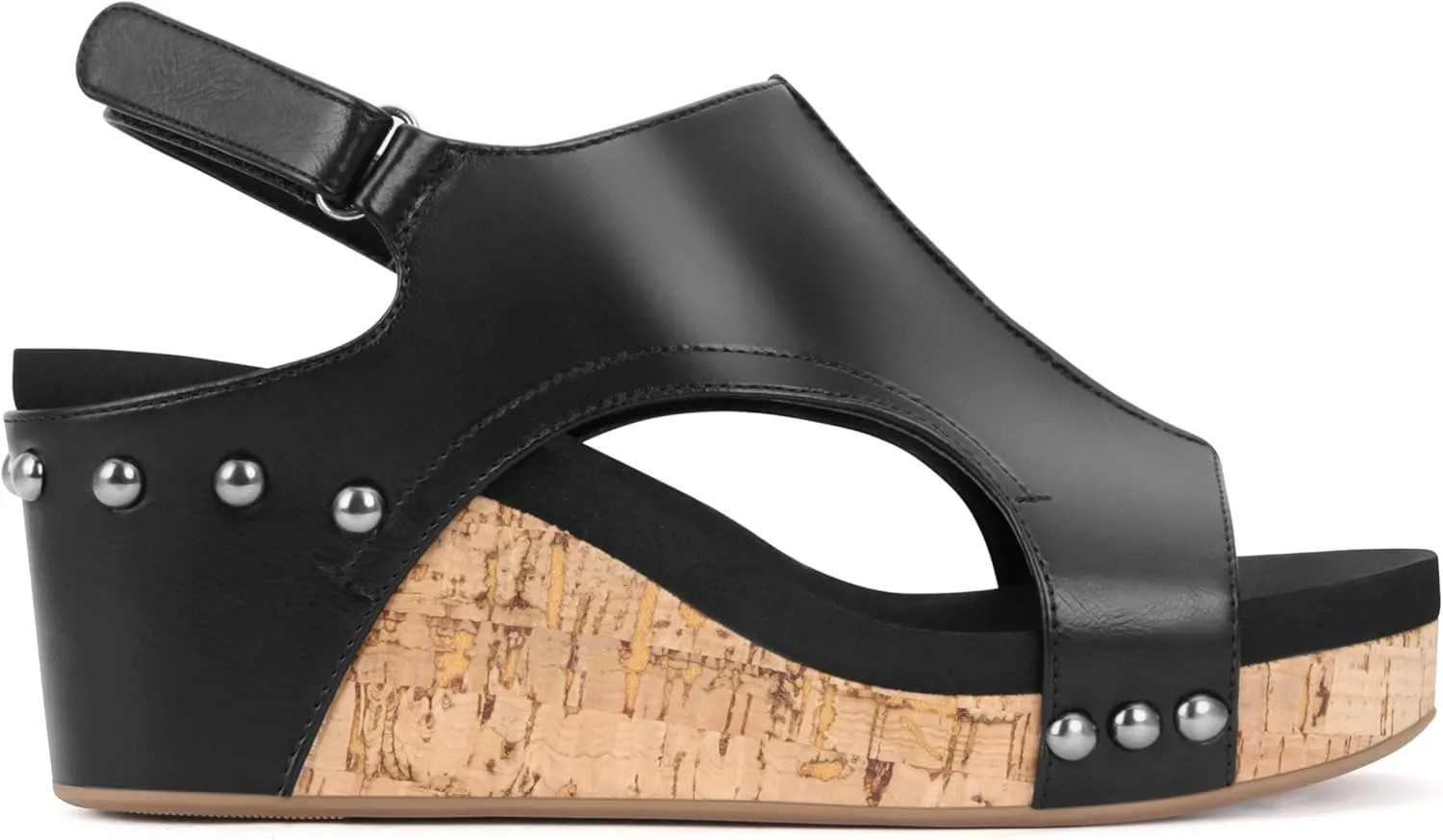 PARTY Women's Wedge Sandals With Buckle Ankle Strap for Dressy Summer