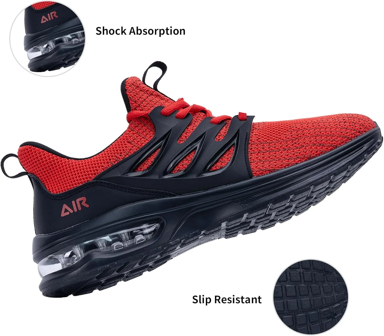 PERSOUL Mens Running Shoes Athletic Tennis Sneakers Lightweight Breathable Workout Gym Jogging Sport Walking Shoes for Men Size7-13
