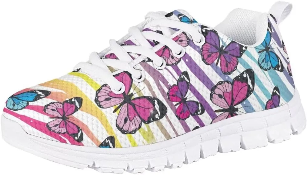 Pink Girls Sneakers Kids Lightweight Breathable School Athletic Running Walking Shoes