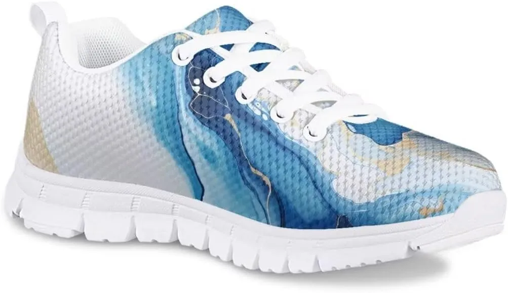 Pinupub Boys Girls Sneakers Cute Graphic Print Sports Tennis Shoes Casual Lace Up Sneakers
