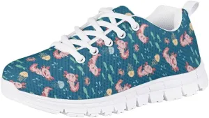 Pinupub Boys Girls Tennis Sports Shoes Cute Graphic Print Non Slip Lace Up Sneakers for Running