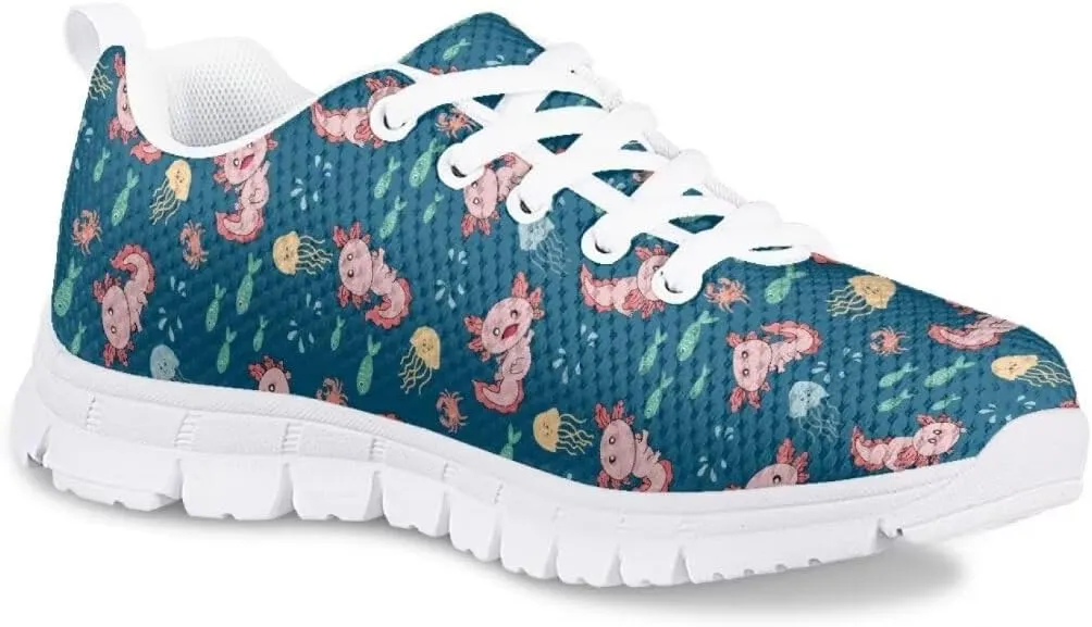 Pinupub Boys Girls Tennis Sports Shoes Cute Graphic Print Non Slip Lace Up Sneakers for Running