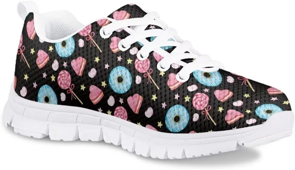 Pinupub Kids Cute Tennis Shoes for Girls Running Sneakers Novelty Print Boys Walking Athletic Shoes