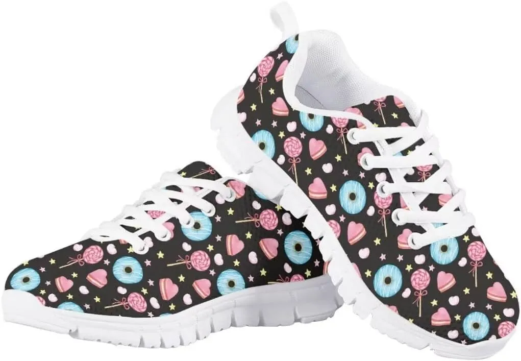Pinupub Kids Cute Tennis Shoes for Girls Running Sneakers Novelty Print Boys Walking Athletic Shoes