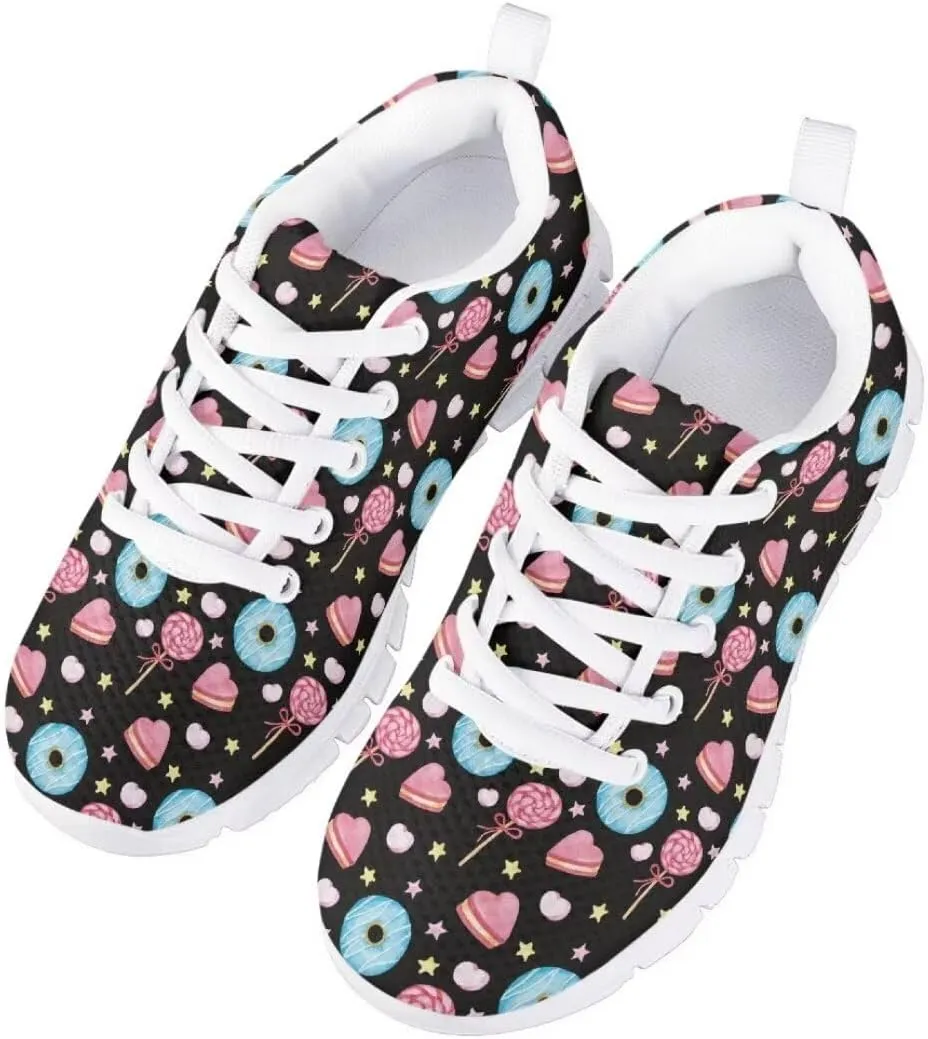 Pinupub Kids Cute Tennis Shoes for Girls Running Sneakers Novelty Print Boys Walking Athletic Shoes