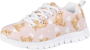 Pinupub Kids Sneakers for Boys Girls Non Slip Tie Lace Running Athletic Tennis Sports Shoes