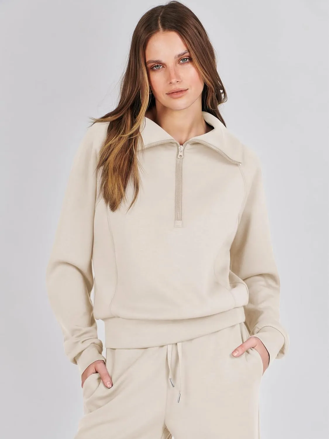Prinbara Women 2 Piece Outfits Lounge Sets 2024 Winter Oversized Sweatshirt Wide Leg Pant Casual Matching Sweat Set Tracksuit