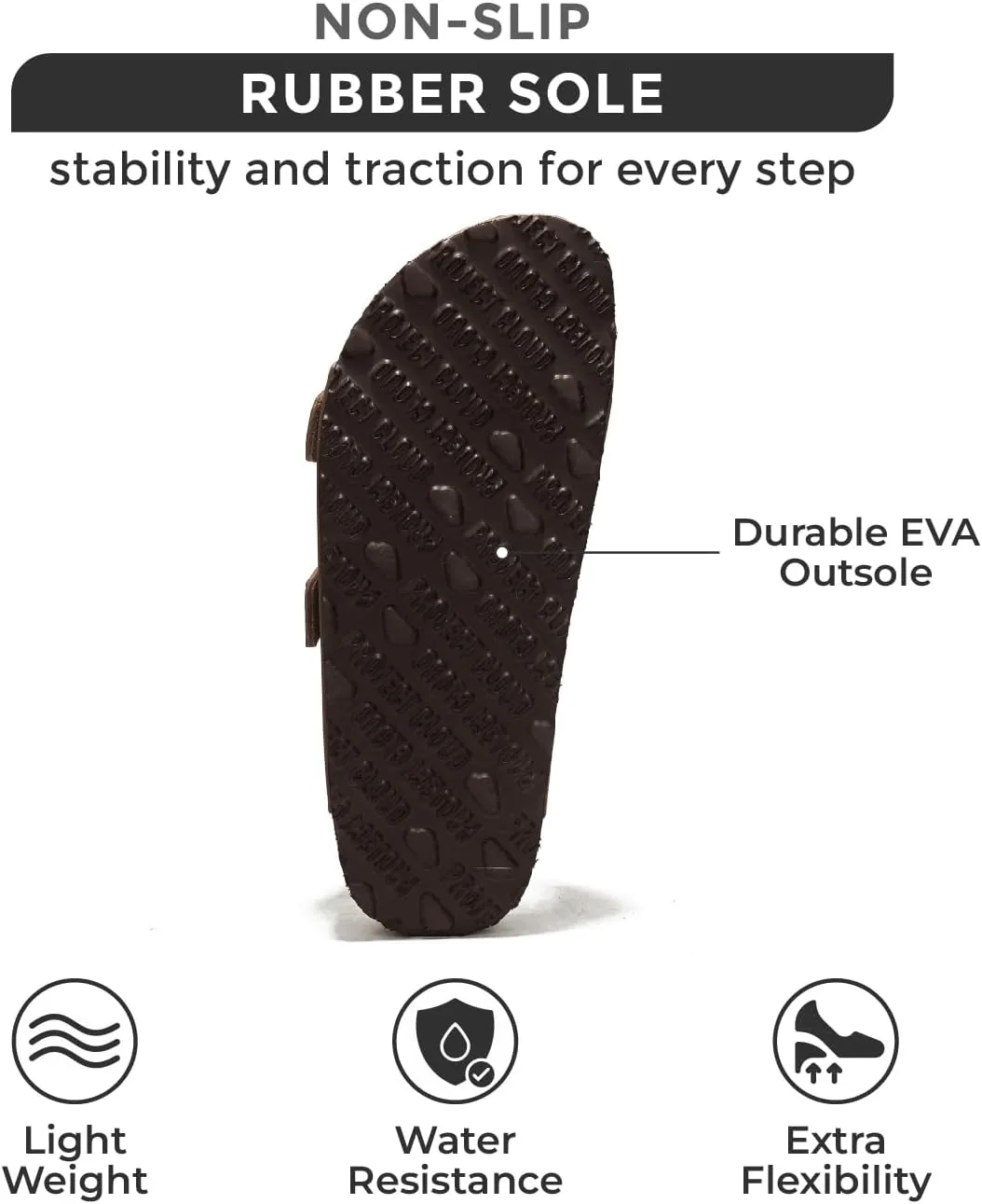 Project Cloud Genuine Leather Flat Sandals Beach Essentials Womens Sandals Memory Foam Vacation Essentials Slides for Women Footwear (Venita)