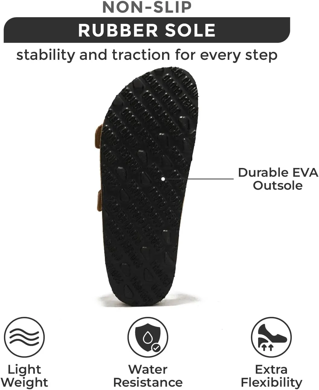 Project Cloud Genuine Leather Flat Sandals Beach Essentials Womens Sandals Memory Foam Vacation Essentials Slides for Women Footwear (Venita)