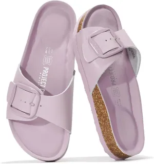 Project Cloud Genuine Leather Sandals Women Dressy Summer Beach Essentials - Flip Flops & Slides with Memory Foam Insole Womens Sandals Comfortable Footwear