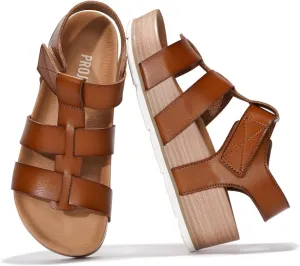 Project Cloud Platform Sandals Women - Comfortable Memory Foam Insole Ladies Wedges - Non Slip & Lightweight Strap Wedge Sandals for Women 2025 (Phased)
