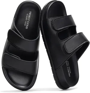 Project Cloud Platform Sandals Women Footwear - Comfortable Summer Slides Memory foam Insole with Adjustable Straps - Casual Wear Womens Sandals (Sharl)