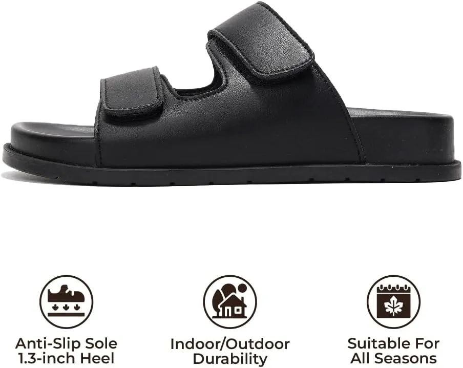 Project Cloud Platform Sandals Women Footwear - Comfortable Summer Slides Memory foam Insole with Adjustable Straps - Casual Wear Womens Sandals (Sharl)
