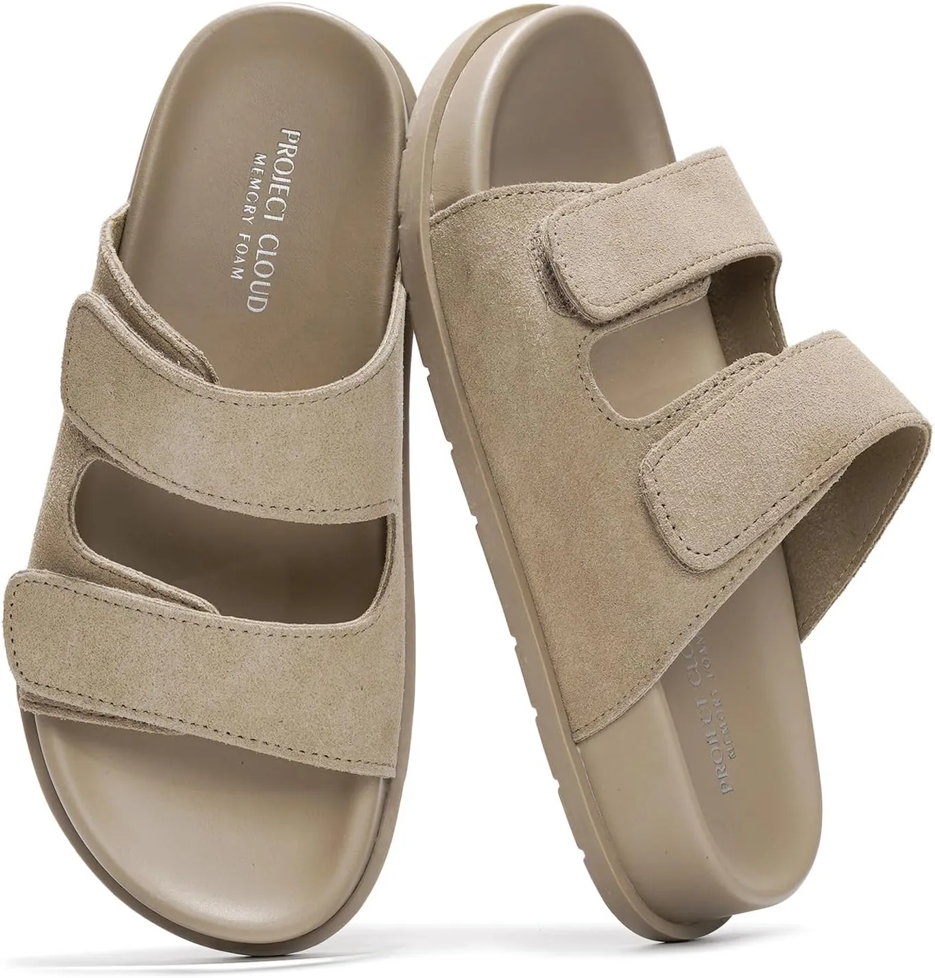 Project Cloud Platform Sandals Women Footwear - Comfortable Summer Slides Memory foam Insole with Adjustable Straps - Casual Wear Womens Sandals (Sharl)