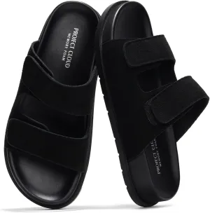 Project Cloud Platform Sandals Women Footwear - Comfortable Summer Slides Memory foam Insole with Adjustable Straps - Casual Wear Womens Sandals (Sharl)