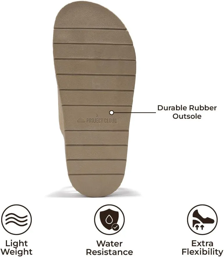Project Cloud Platform Sandals Women Footwear - Comfortable Summer Slides Memory foam Insole with Adjustable Straps - Casual Wear Womens Sandals (Sharl)