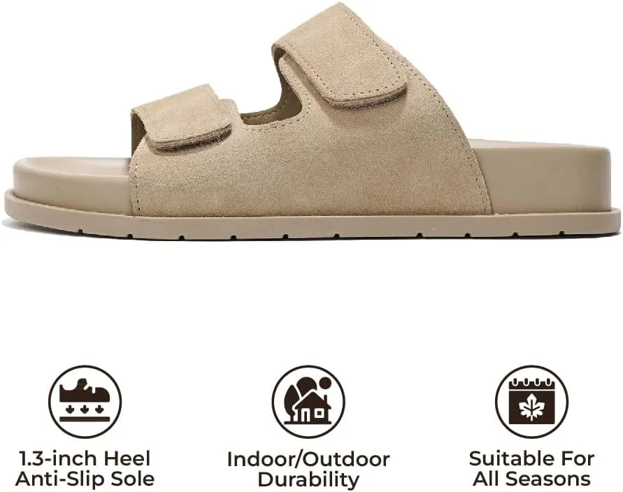 Project Cloud Platform Sandals Women Footwear - Comfortable Summer Slides Memory foam Insole with Adjustable Straps - Casual Wear Womens Sandals (Sharl)