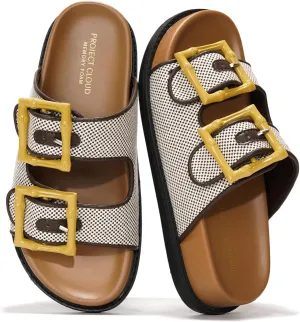 Project Cloud Platform Sandals Women Footwear - Comfortable Summer Slides Memory foam Insole with Adjustable Straps - Casual Wear Womens Sandals