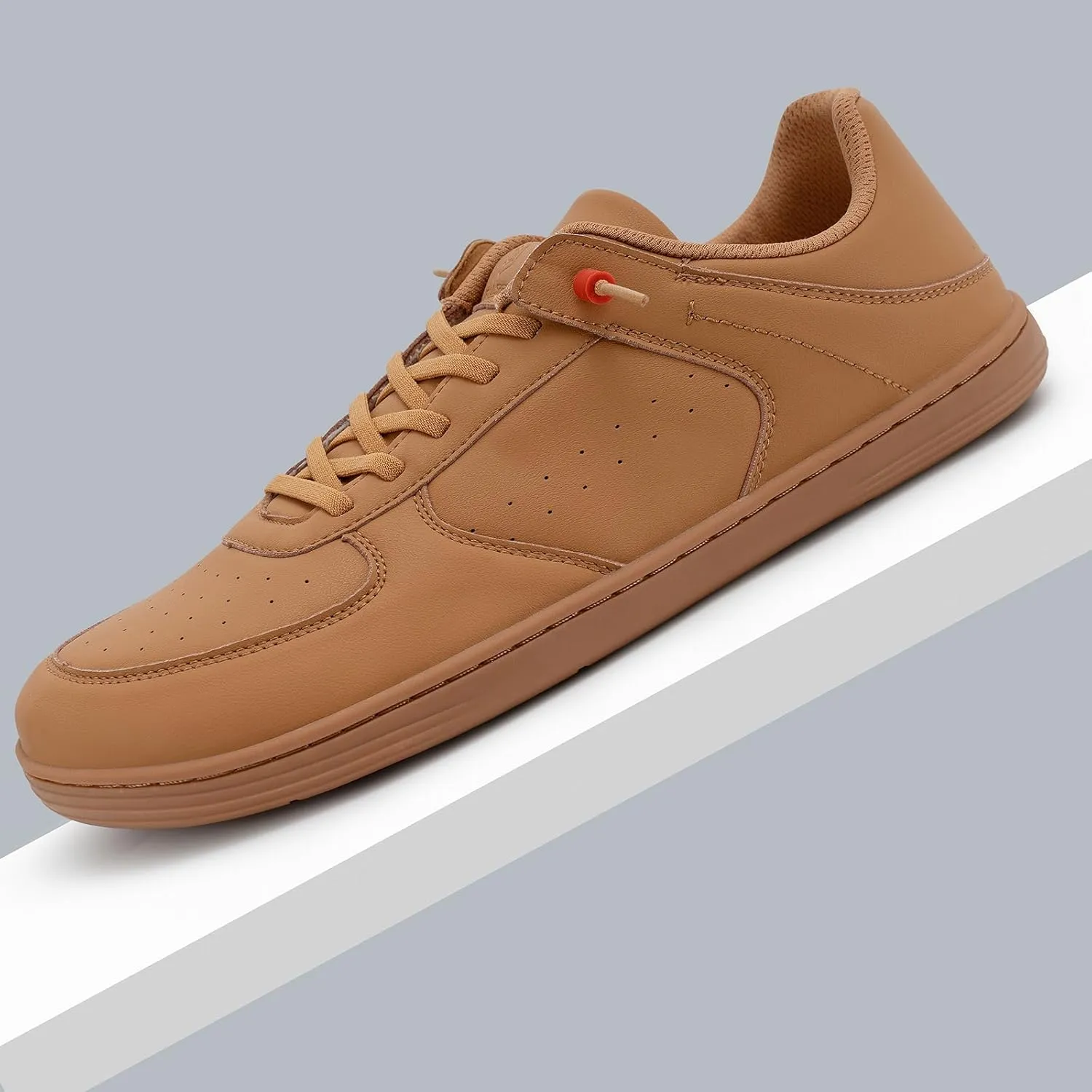 Pulltop Barefoot Wide Toe Box Shoes for Men - Minimalist Barefoot Dress Shoes Sneakers Zero Drop Slip on Walking Non Slip Shoes for Men