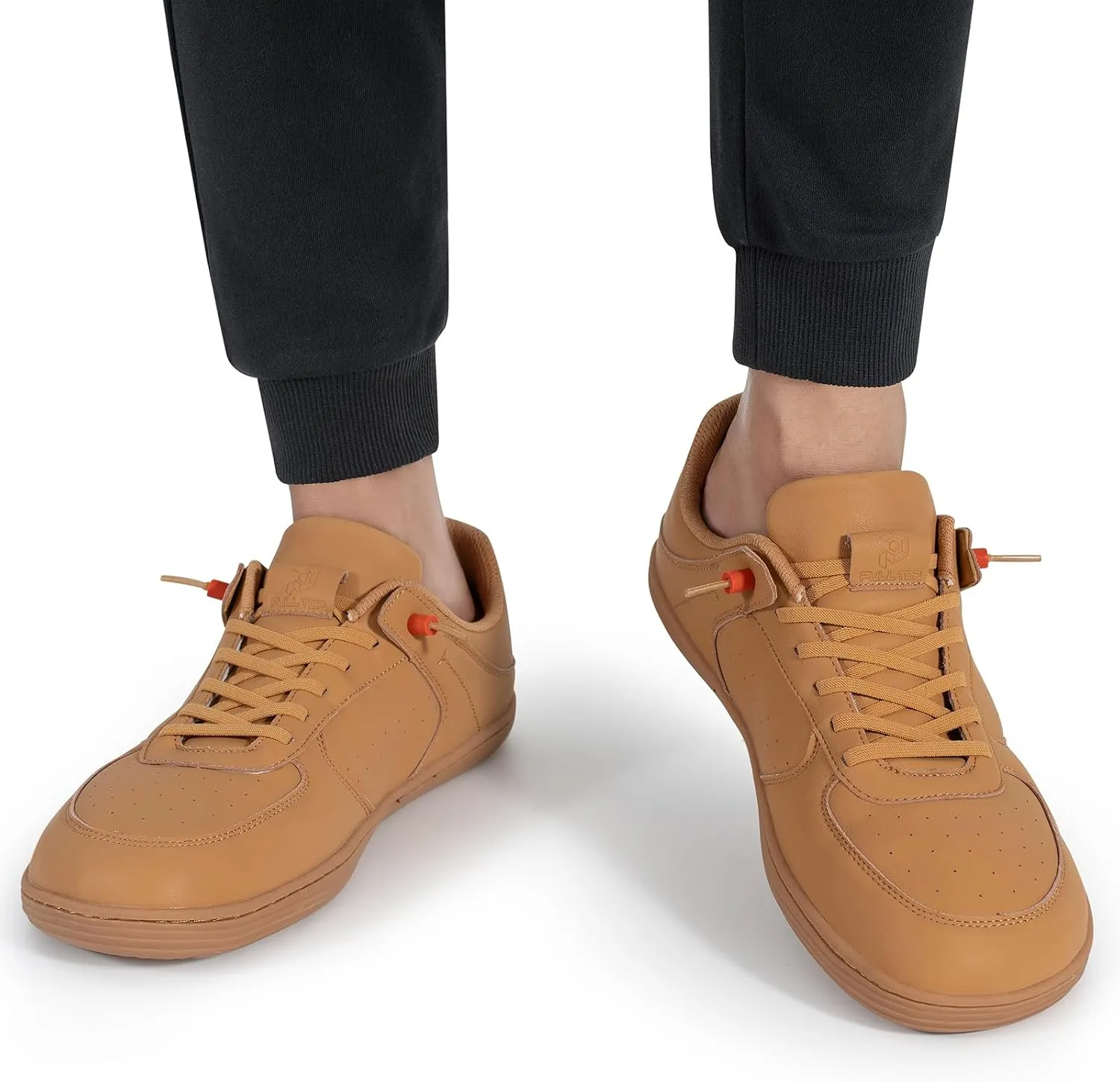 Pulltop Barefoot Wide Toe Box Shoes for Men - Minimalist Barefoot Dress Shoes Sneakers Zero Drop Slip on Walking Non Slip Shoes for Men