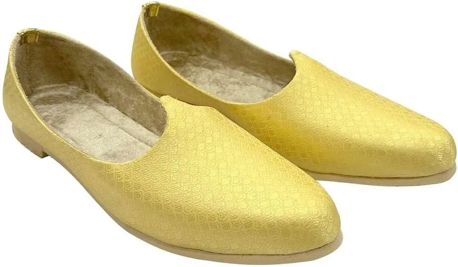 Punjabi Jutti for Men Gold Mojari Shoes Sherwani Jooti Wedding for Groom Handmade Loafers Ethnic Mules
