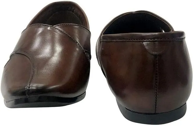 Punjabi Mojaris - Men's Wedding Shoes for Groom, Khussa Traditional Indian Footwear, Ethnic Authentic Peshawari Loafers, Slippers
